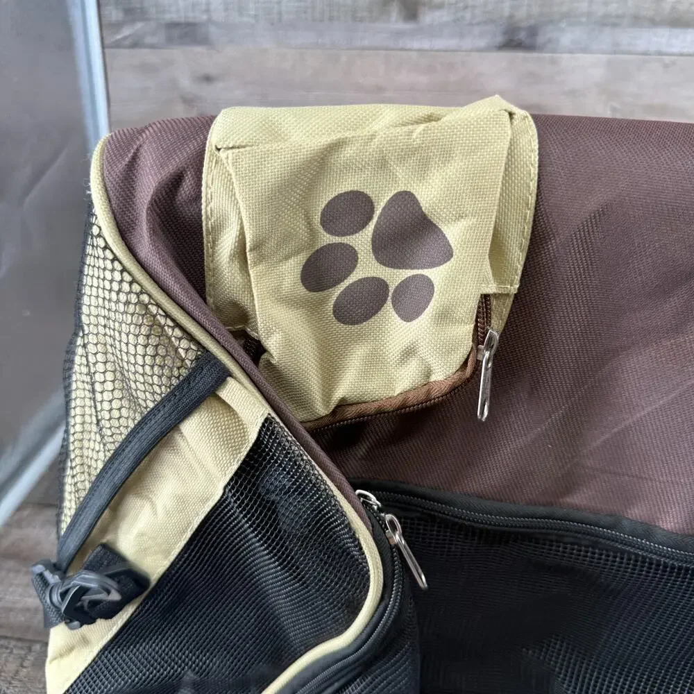 Animal Travel Case Carrier Kennel Small Size Vented With Pockets